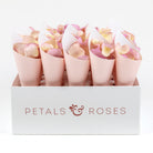 Petal Confetti Cone Box with Pink Cones and Candy Floss Rose Petals