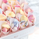 Confetti Cone Box with Pink Cones and Summer Mix available from Petals and Roses