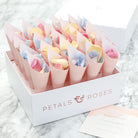 Confetti Cone Box with Pink Cones and Summer Mix available from Petals and Roses