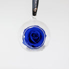 Luxury preserved blue rose bauble