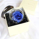 Luxury preserved blue rose bauble