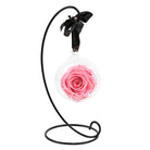 Pink Hanging Rose with Stand